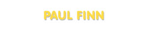 Der Vorname Paul Finn
